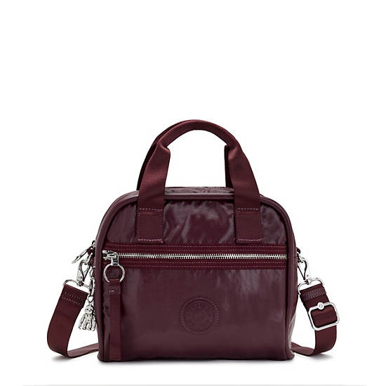 Kipling Hadya Metallic Schoudertassen Bordeaux | BE 1415DF